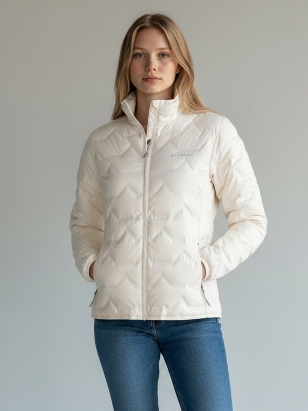 Columbia Women's Large Walker Mill Heat Seal 650 Goose Down Omni Heat Jacket NWT